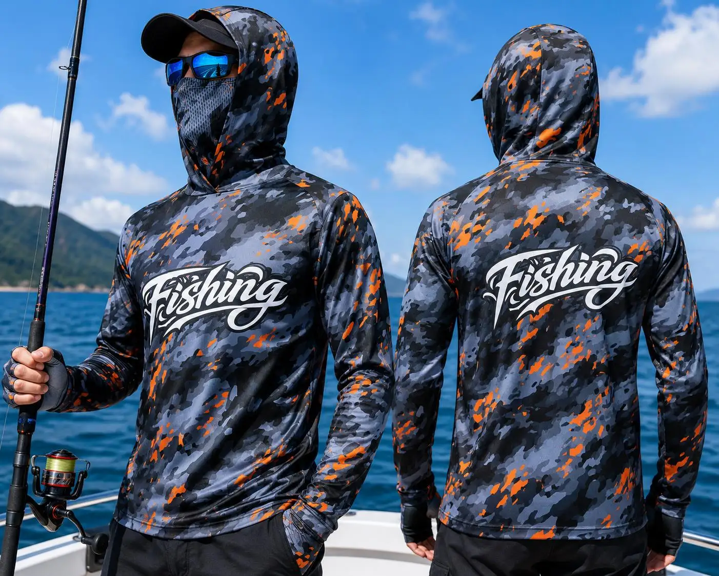 Mens Fishing Hooded Shirt UPF5 - Fishing recension och pris