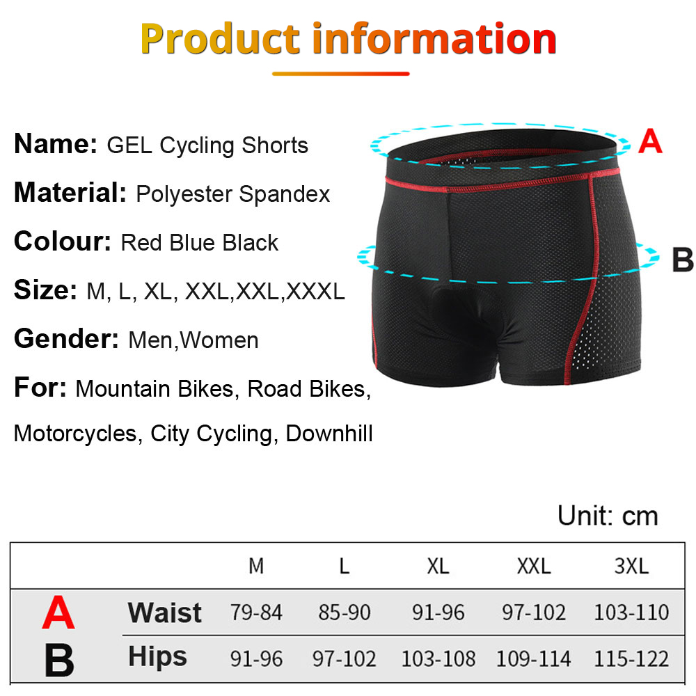 NEWBOLER Cycling Shorts Breath - Padded Cycling Shorts 5D Gel recension och pris